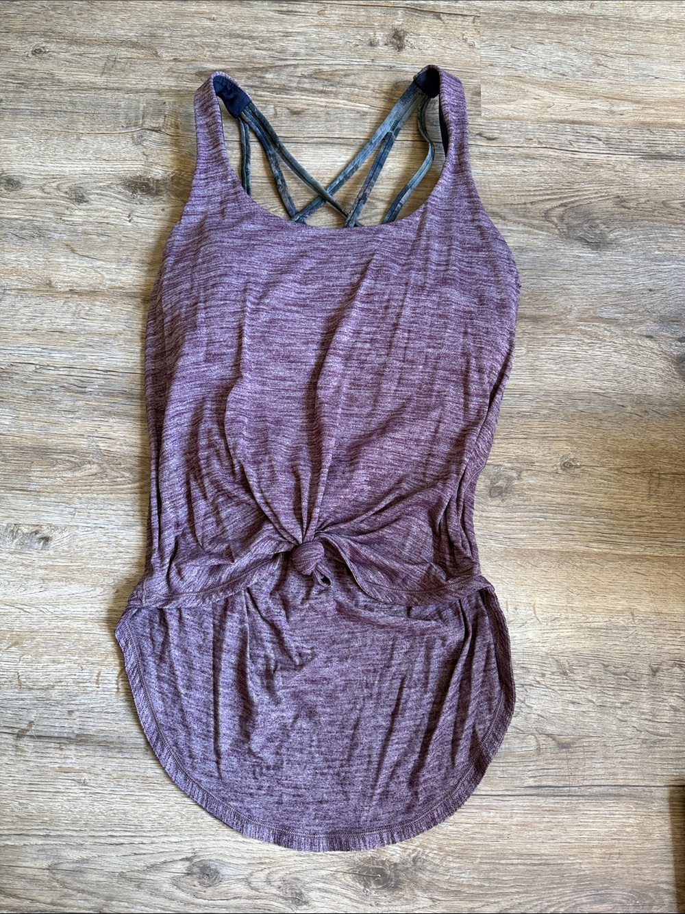 lululemon athletica Heathered Plum Twist-Front Tank